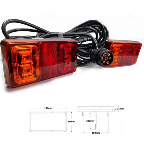 Led rückleuchten set polig - set, 7