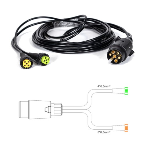 Kabelsatz stecker 7 polig - 5,5m,