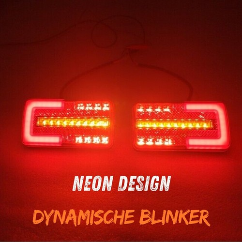 Neon led rückleuchten set 12v - led,