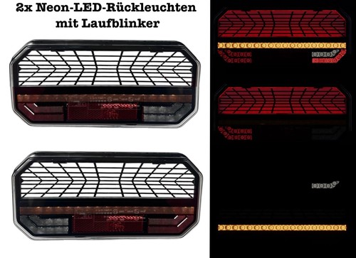 Led neon rückleuchten - 2x,